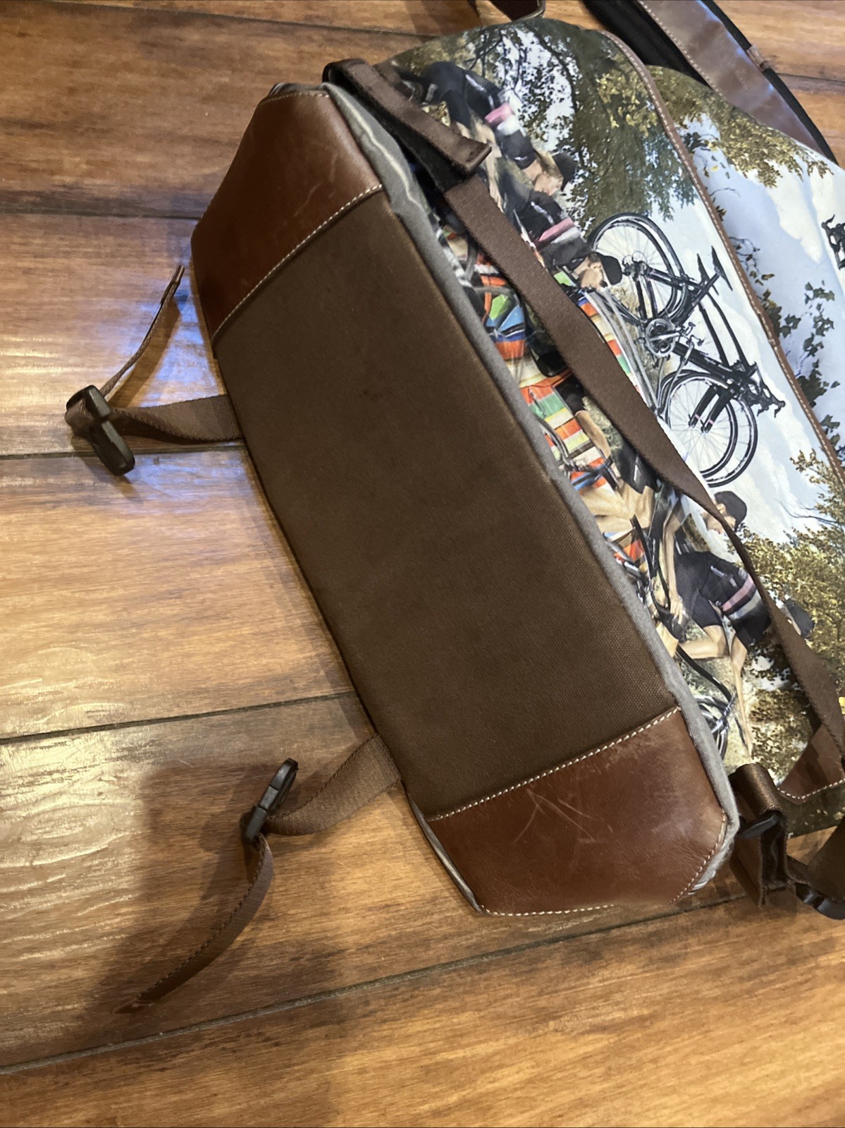 Paul Smith Mini Cooper & Rapha Cycling Team Cotton Leather Courier Bag Laptop