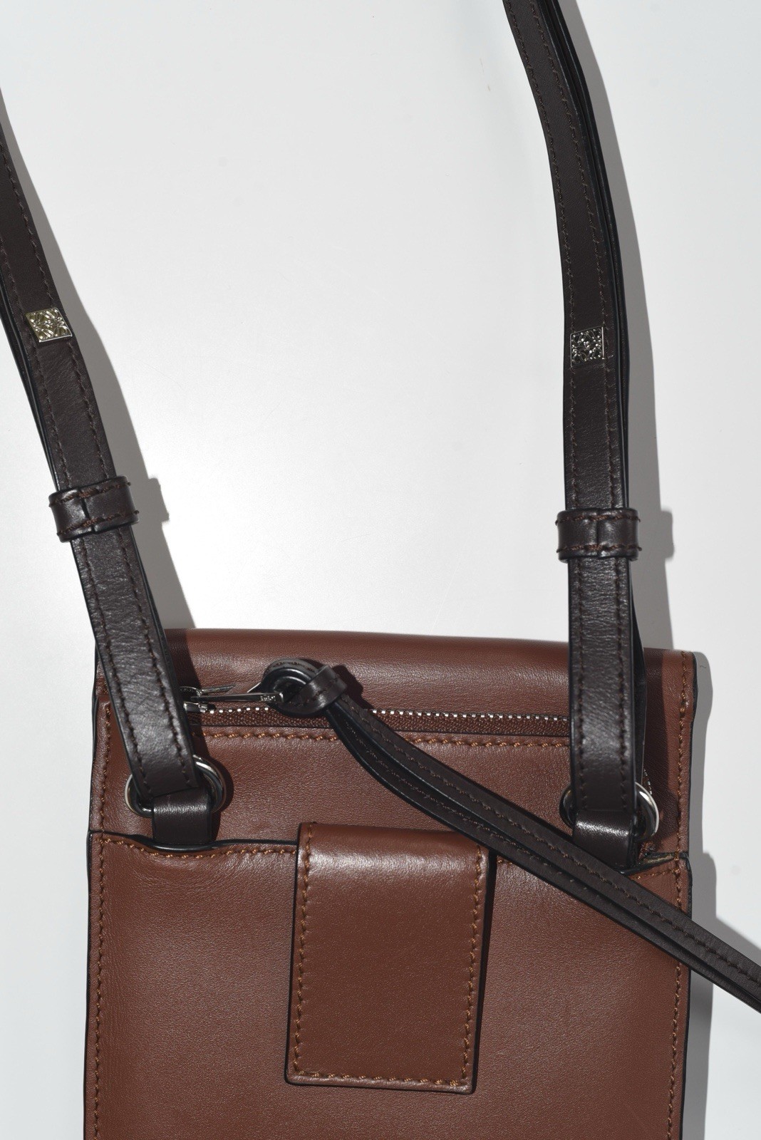 LOEWE By Jonathan Anderson Soft Brown Leather Crossbody Bag Small Made In Spain
