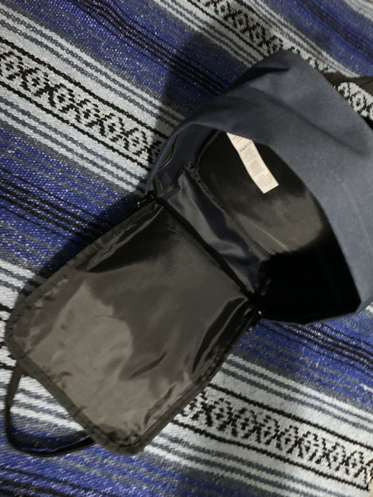 Dickies Blue Mini Backpack Zip Closure, Adjustable Strap, Top Handle Unisex
