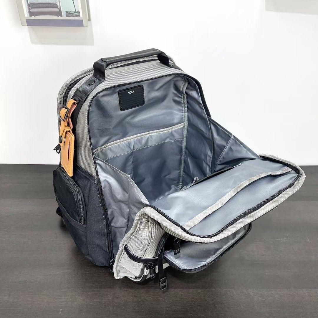 Tumi Alpha 3 Brief Pack Backpack Gray Shoulder Bag Business Travel Nylon Outlet