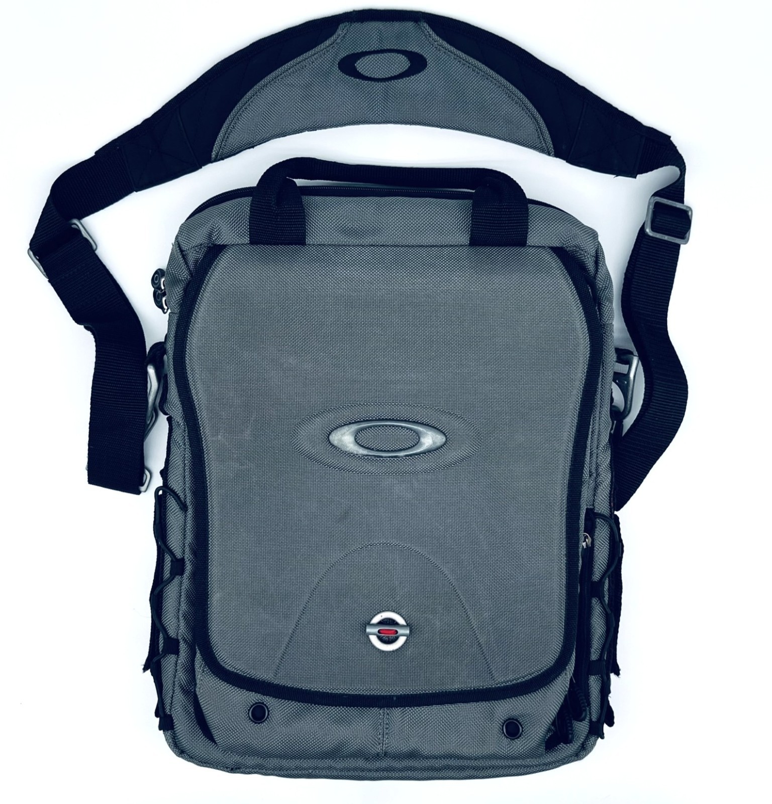 Oakley Tactical Field Gear Vertical Messenger Laptop Bag Y2K Techwear Vintage