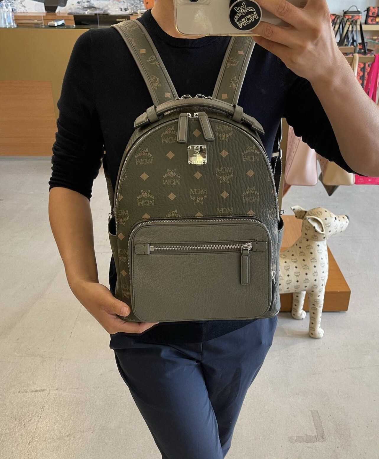 Last One! Authentic MCM Unsex BACKPACK Small Sea Turtle Color $1190+ Tax