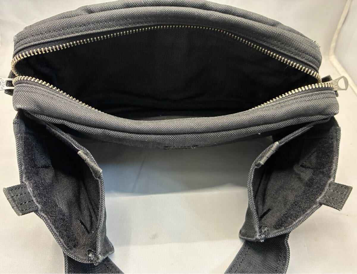 PORTER Smoky Hip Bag Waist Bag Waist Pouch Black Compact Size W24cm H14cm D4cm