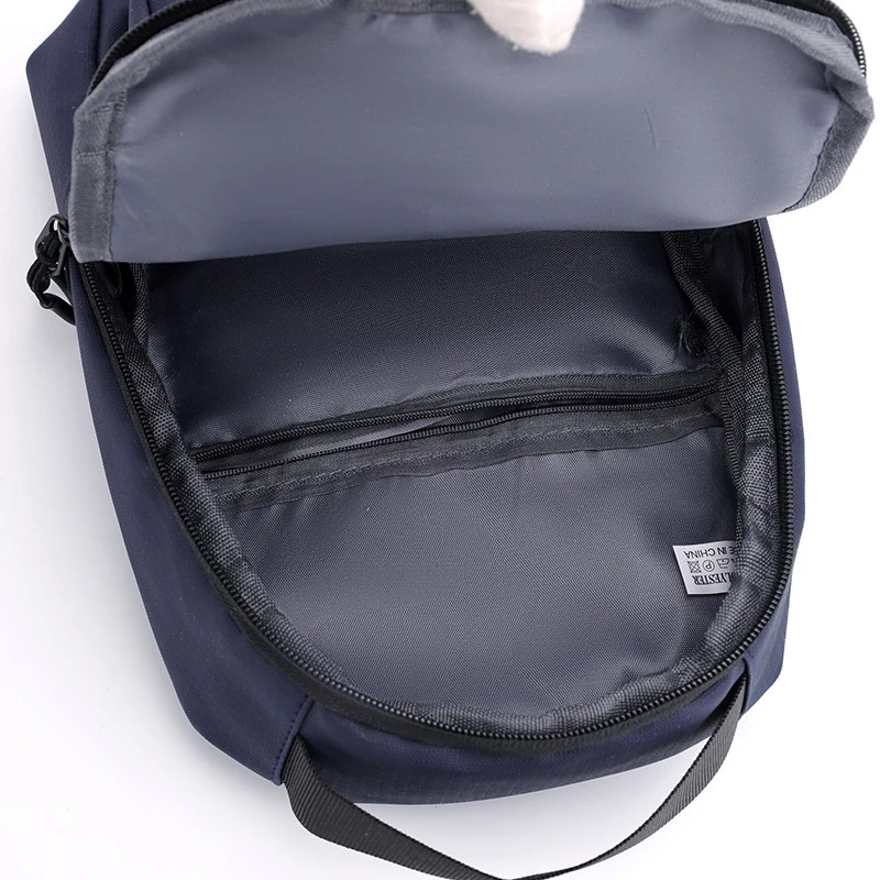 Soft Waterproof PU Leather Chest Bag Men Fashion Casual Sling Crossbody Shoulder