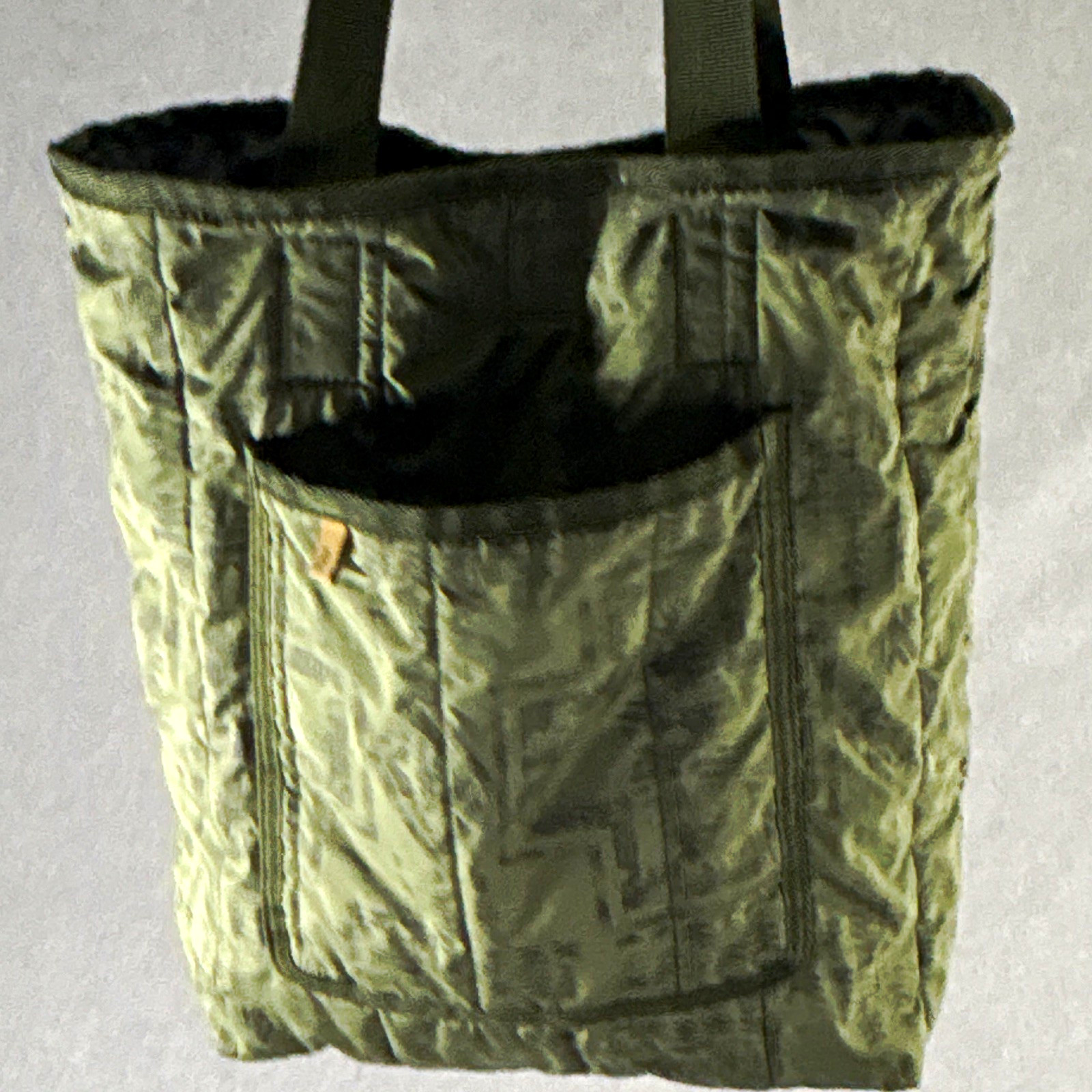 Pendleton Green Tote Bag Snap Closure Shoulder Straps Inner Pockets Solid