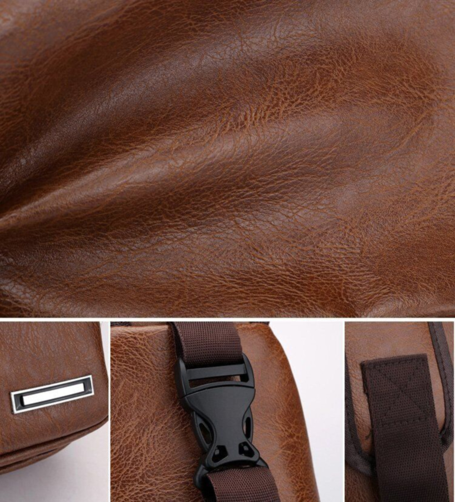 Sm Crossbody Sling Chest or Shoulder Bag w/Charging Port & Earphone Cable Hole