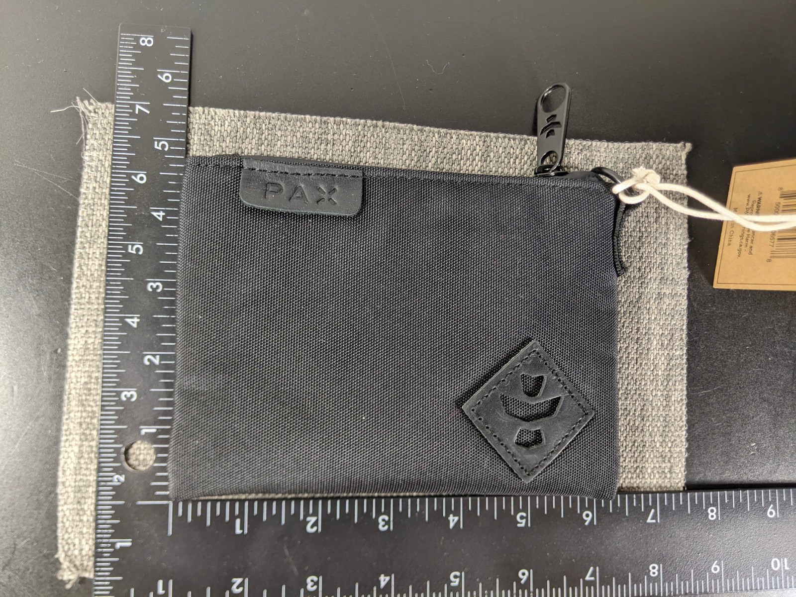 Revelry Mini Broker Stealth Black Oder & Water Resistant Stash Bag Pouch, 6×4.5