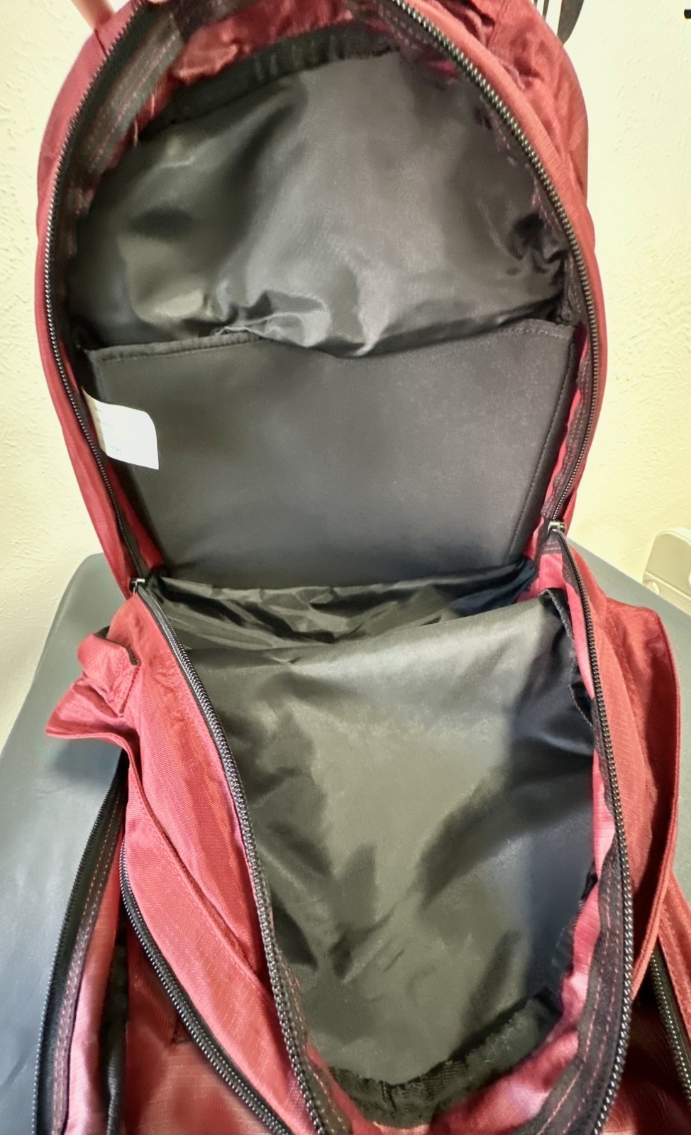 L.L. Bean Outdoors Hiking Backpack Black Red Unisex Classic Adventure Basic