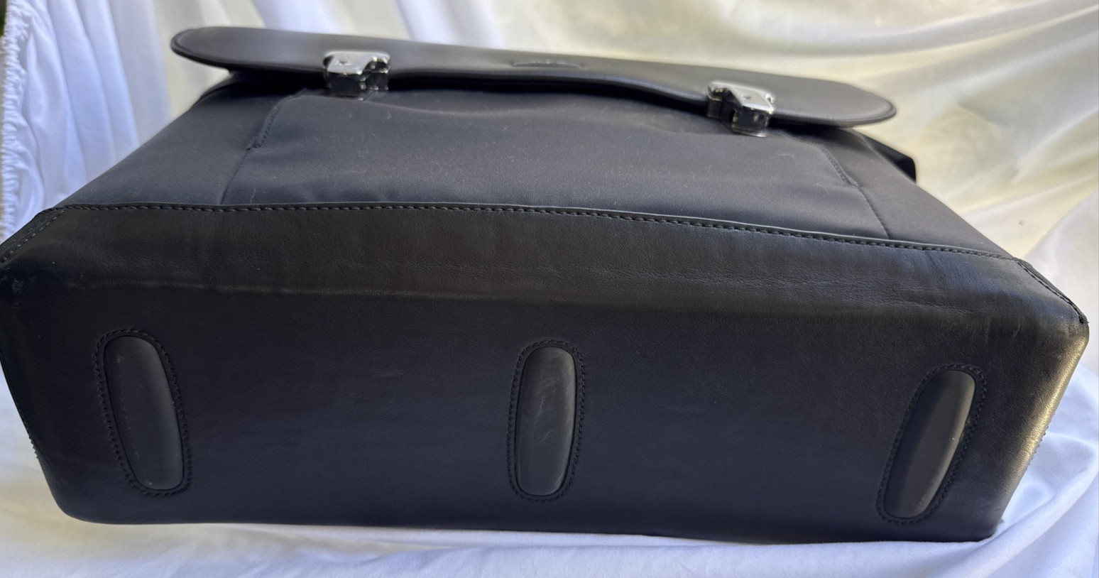 NWT Tumi Formula T Circuit Briefcase 2951DF Leather Nylon Deadstock Complete