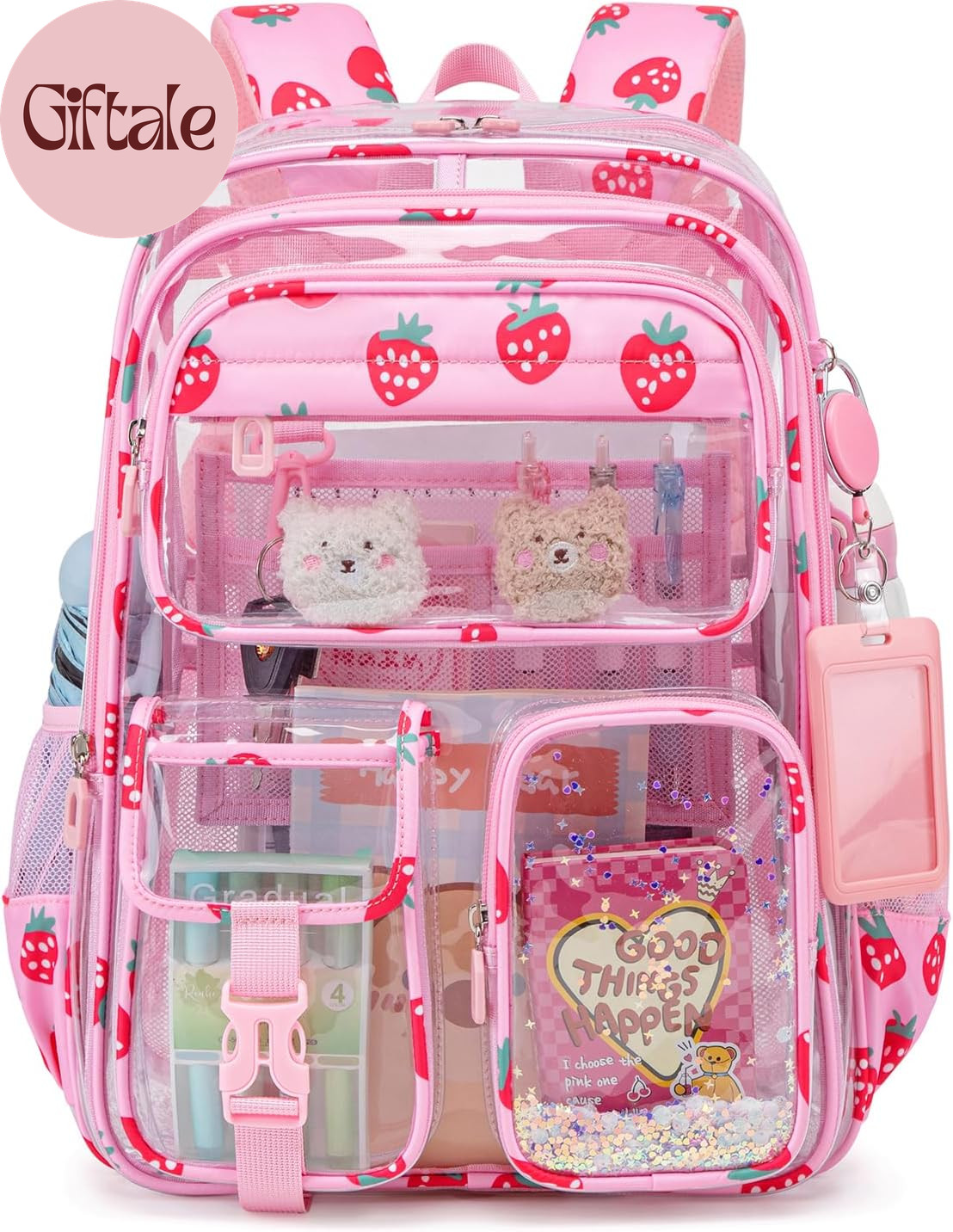 Clear Backpack for School,Transparent Backpack Stadium Events,Heavy Duty Clear B