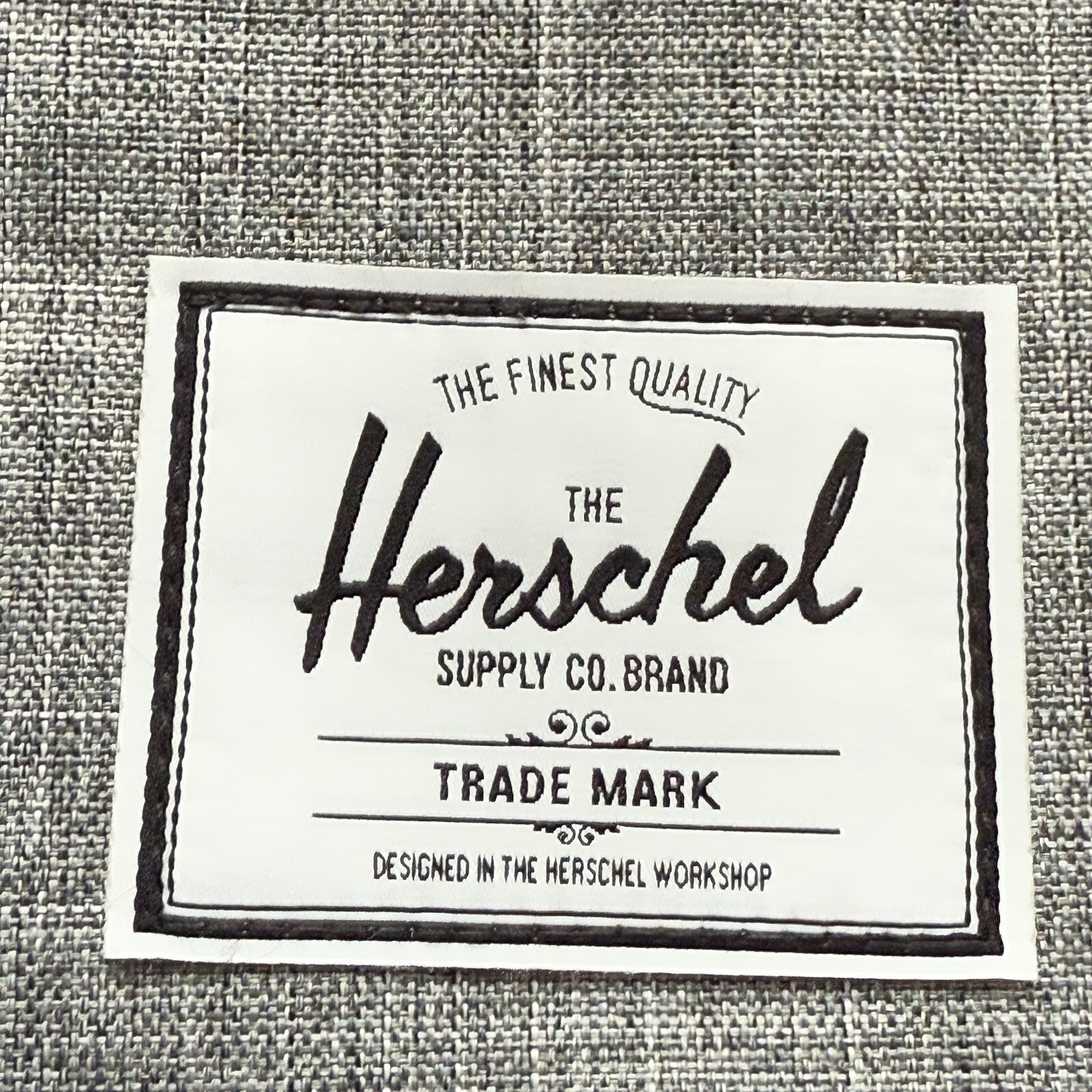 Herschel Supply Co Retreat Backpack Gray Raven Crosshatch company logo $100