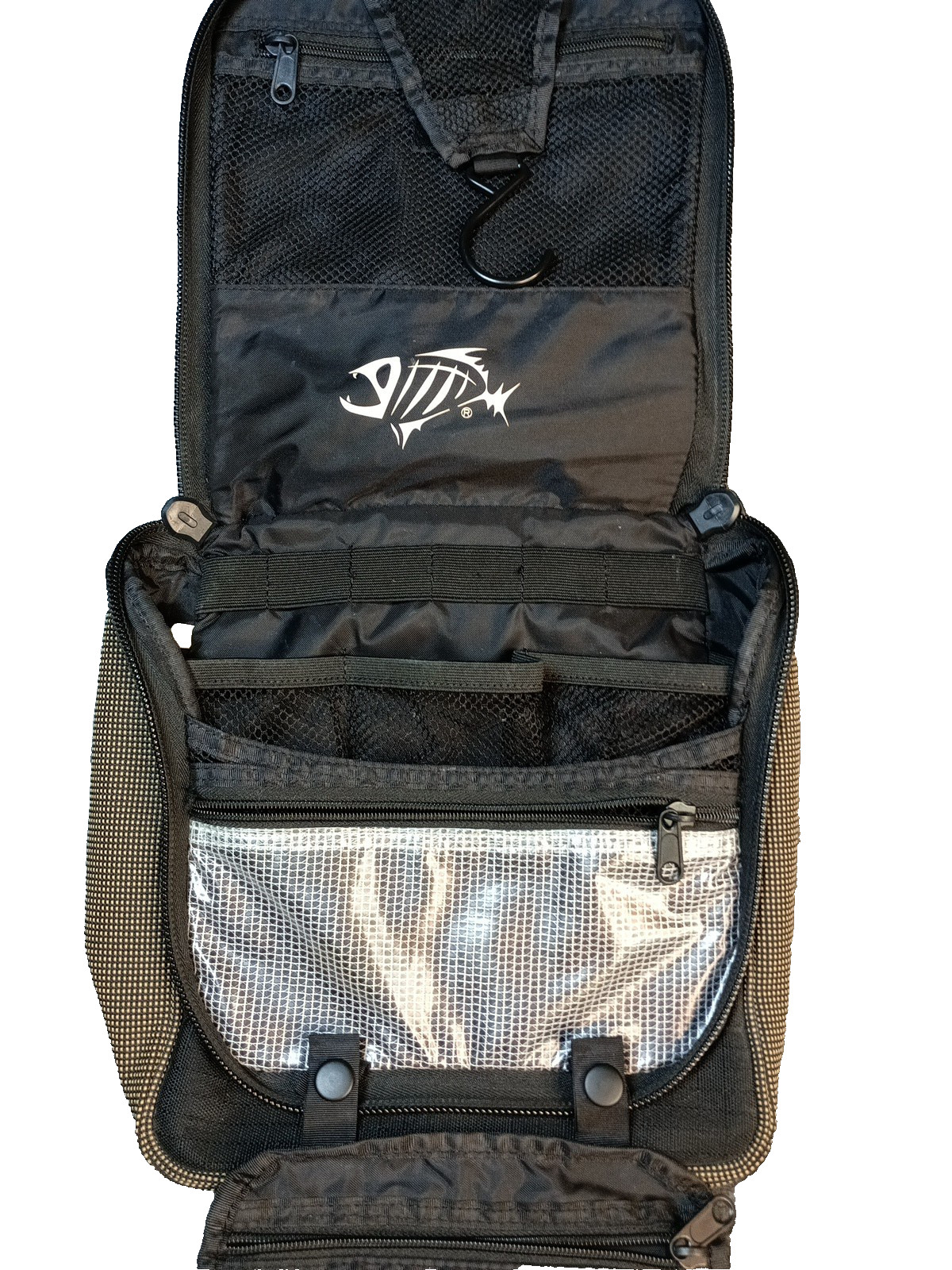 Men’s Hanging Toiletry Bag GI Loomis Logo And Clear Mesh Pockets For…