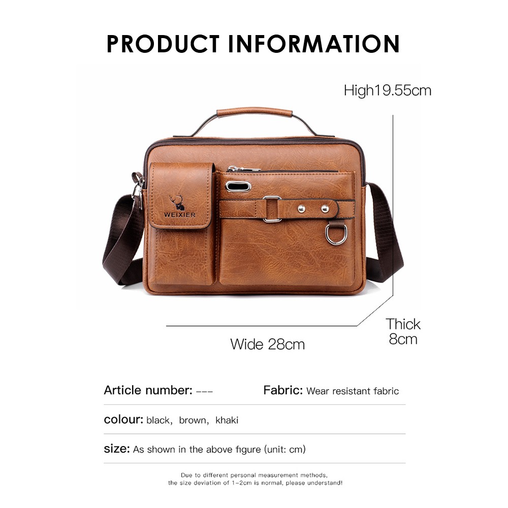 Single-shoulder Bag Crossbody Bag Handbag Briefcase Casual Bag For Men Travels