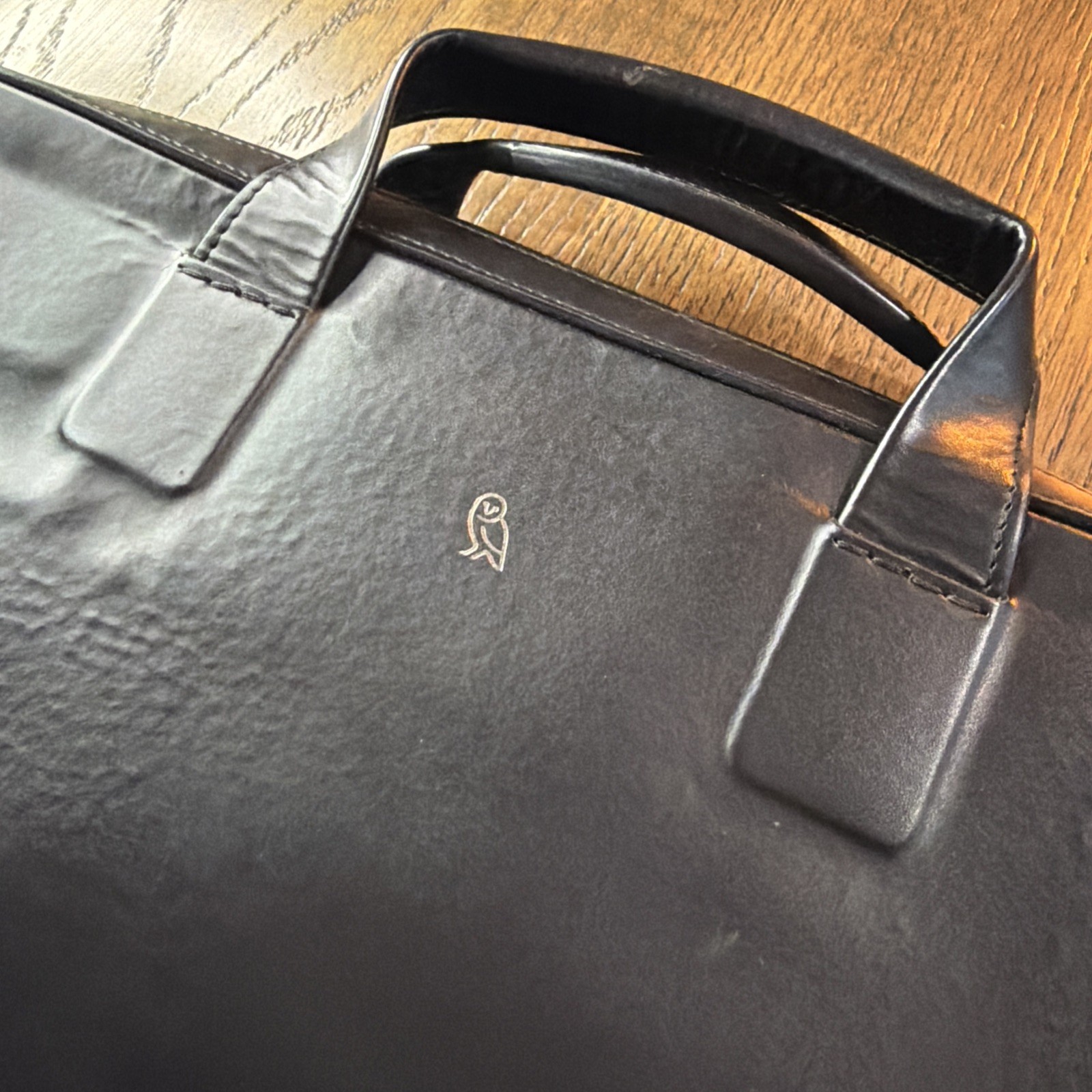 Bellroy Designers Edition Leather Laptop Briefcase Black Work Messenger Bag