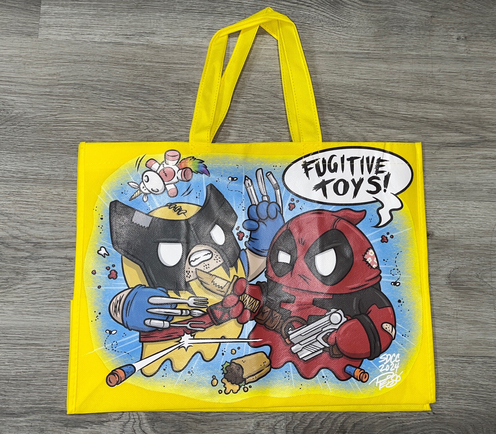 Fugitive Toys Tiny Ghost Soul Mates Tote Bag Deadpool & Wolverine SDCC 2024