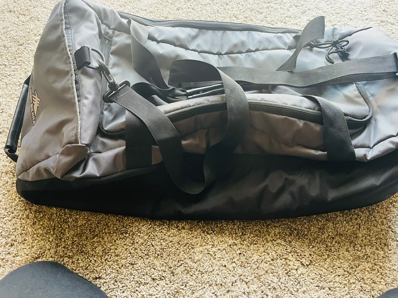 High Sierra Duffel Bag Black 17 X 10 X 9 Inches