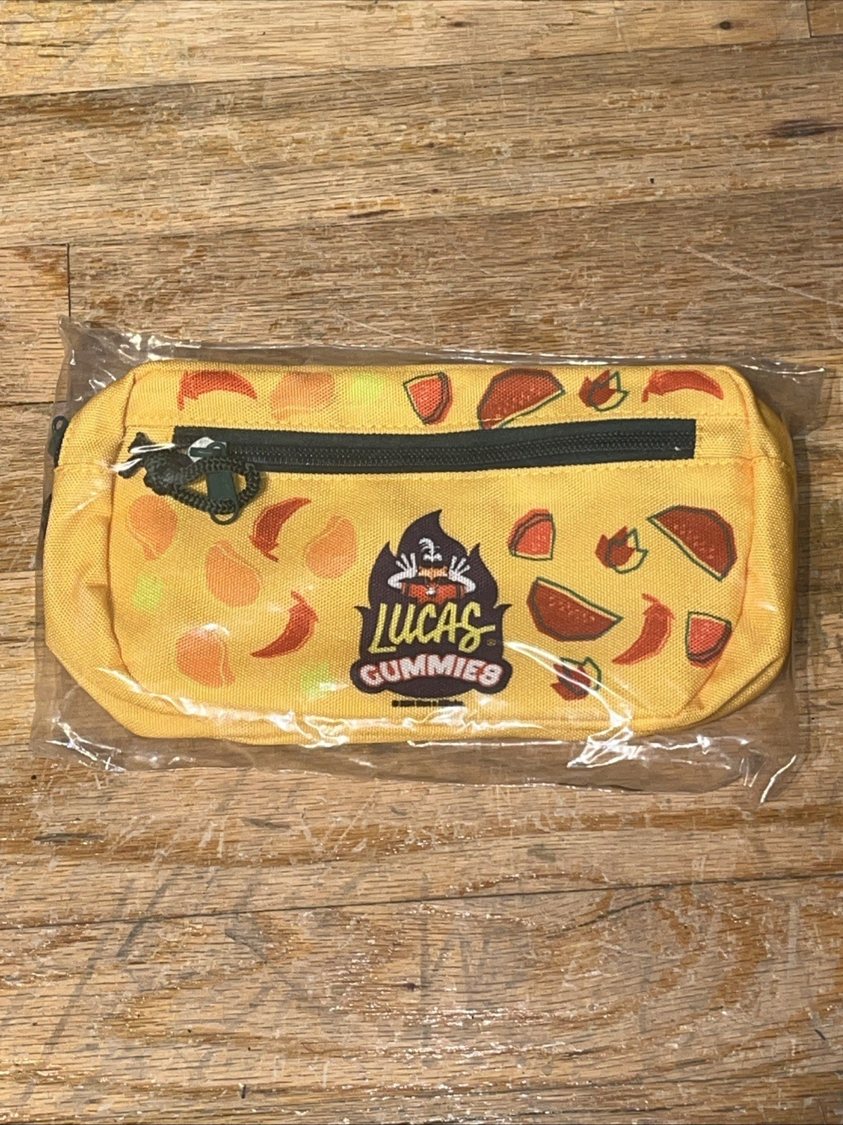 Lucas Gummies Candy Fanny Pack NEW Limited Edition Yellow Green Factory Sealed