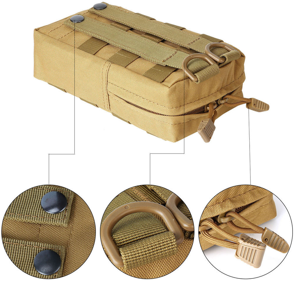 Tactical Molle EDC Pouch for Vest Backpack Belt Outdoor Waist Pack Military Bag