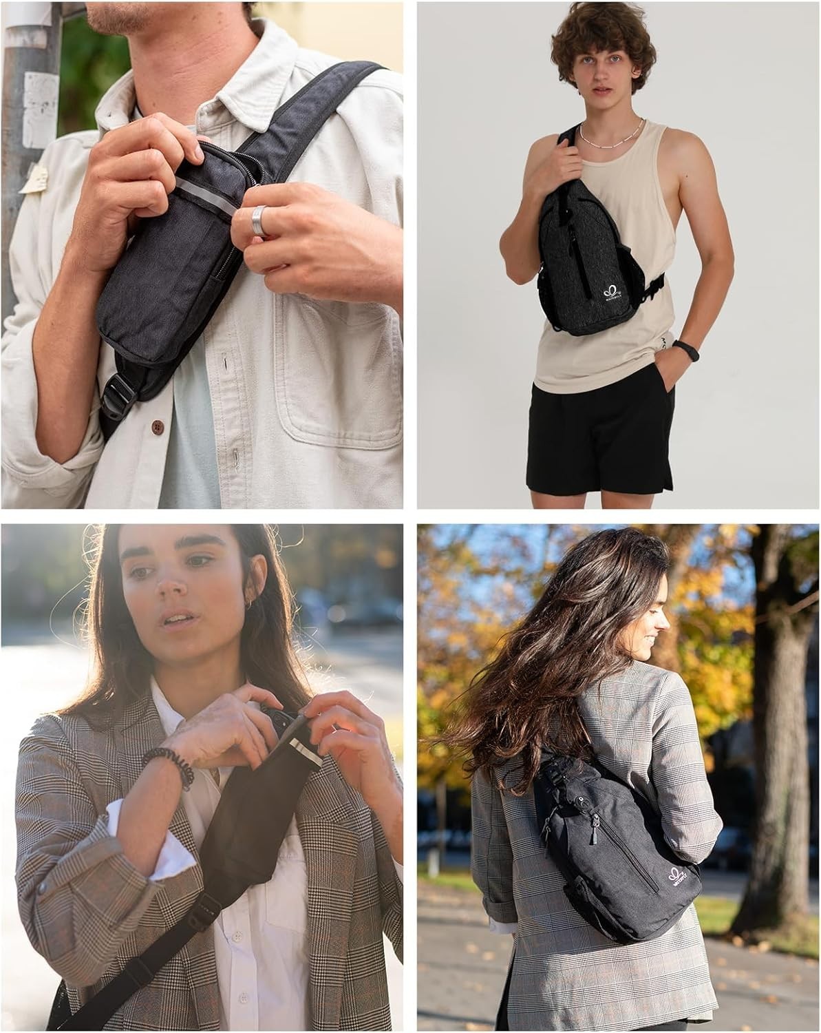 Compact Crossbody Sling Bag with Hidden Earphone Hole – Stylish & Functional