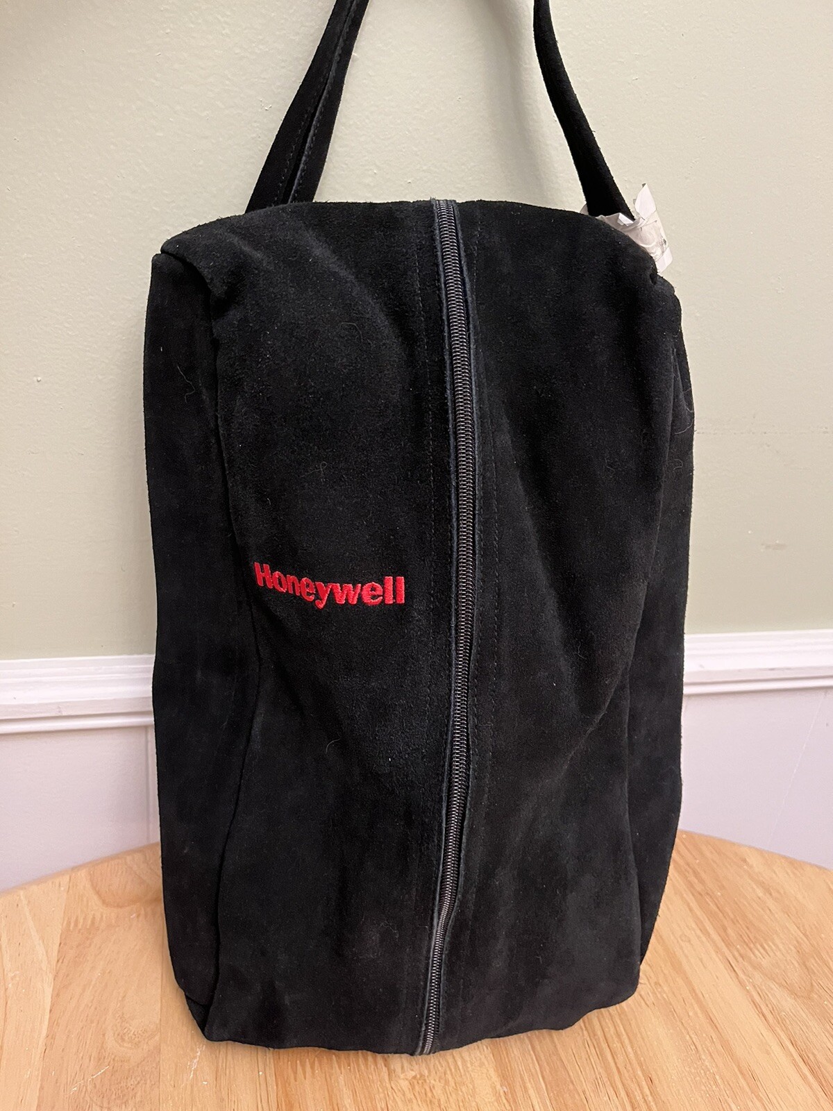 Honeywell Suede Toiletry Bag Men Travel Bag Plush Inside 2 Zip Pouches New Large