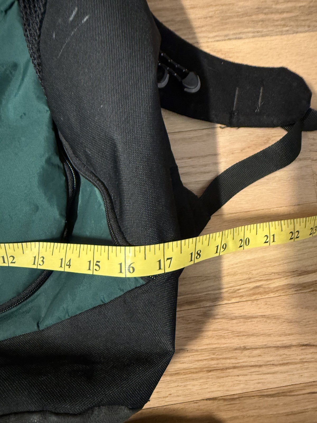 Y2K Vintage Nike Swoosh Backpack Forest Green Black 2000s White Tag Basketball