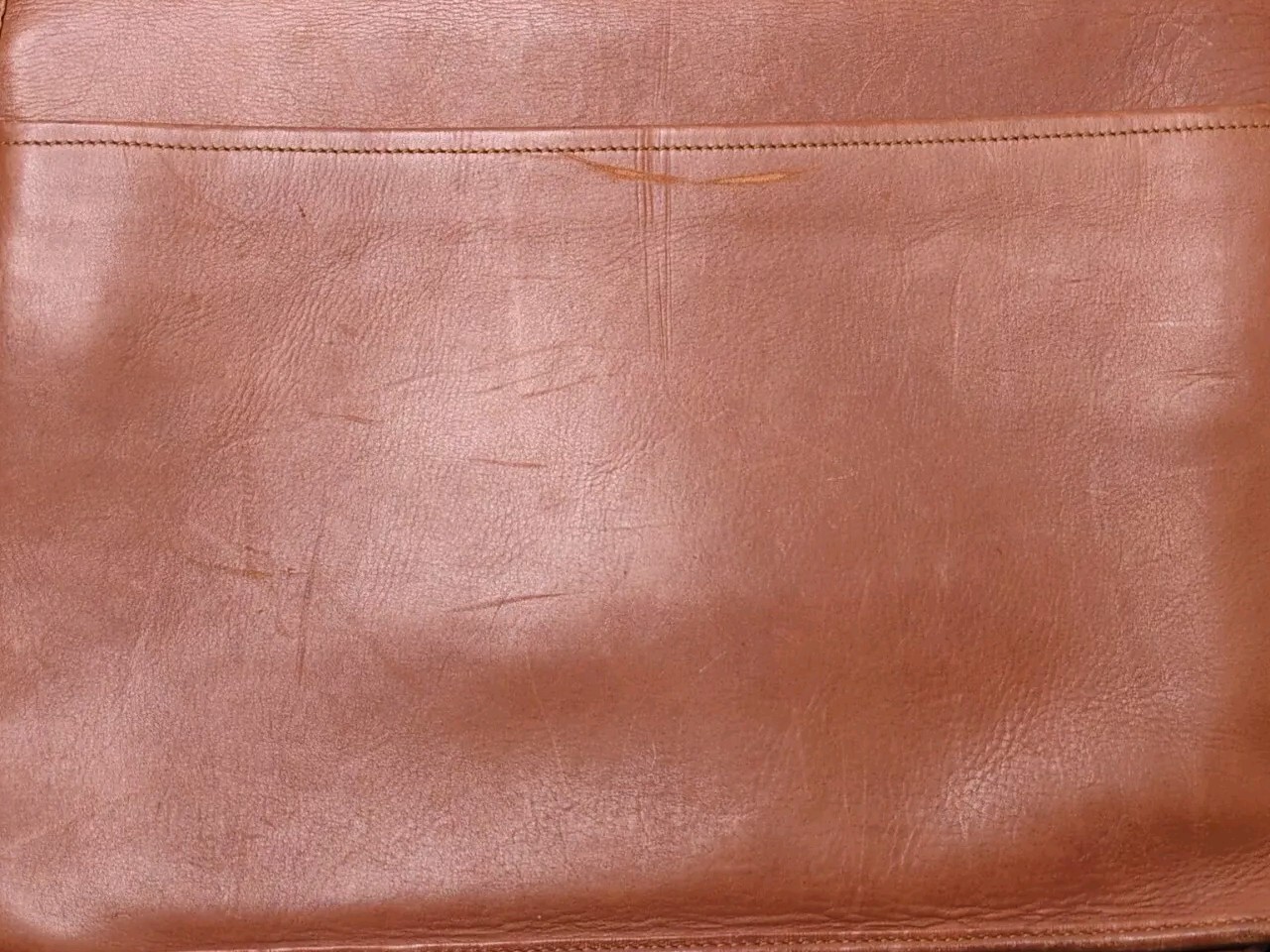 Vintage Coach British Tan Classic Portfolio Lock Briefcase Satchel Bag 16×12″