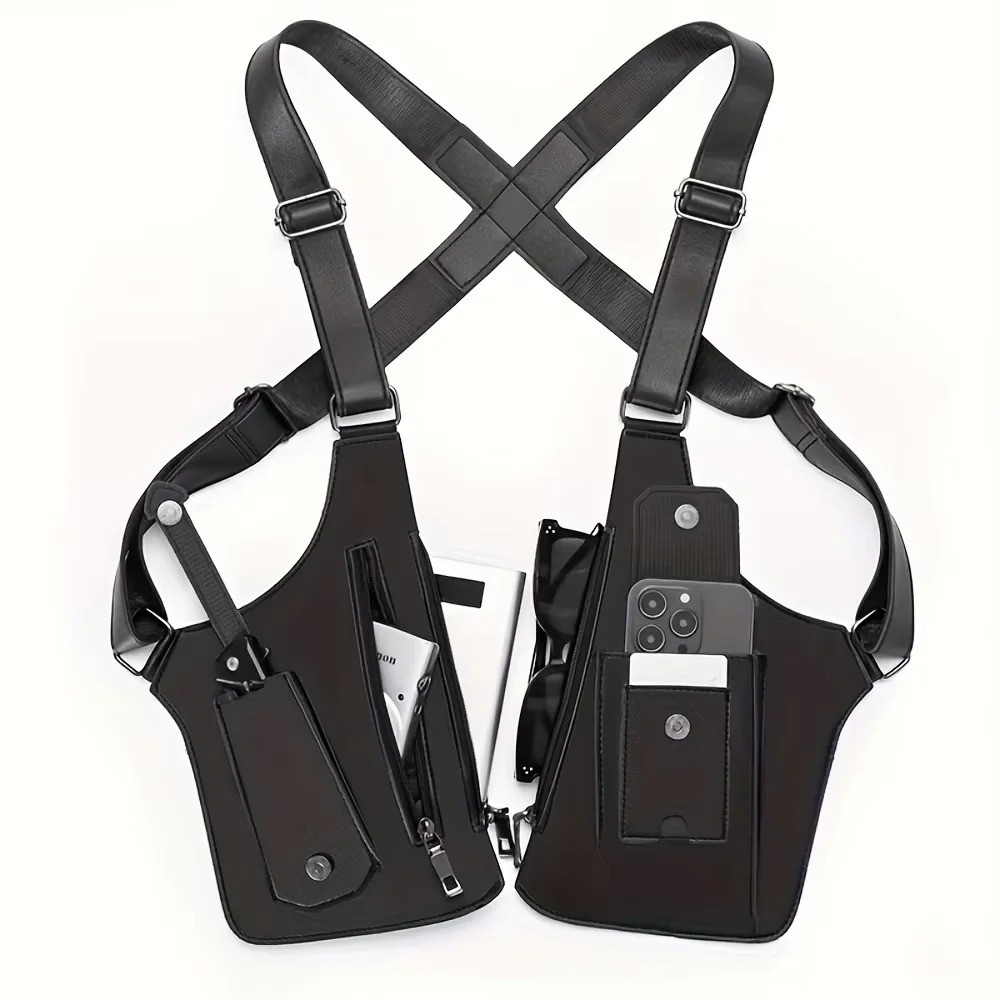 Adjustable Anti-Theft Underarm Shoulder Bag PU Wallet Holster Bag Newest
