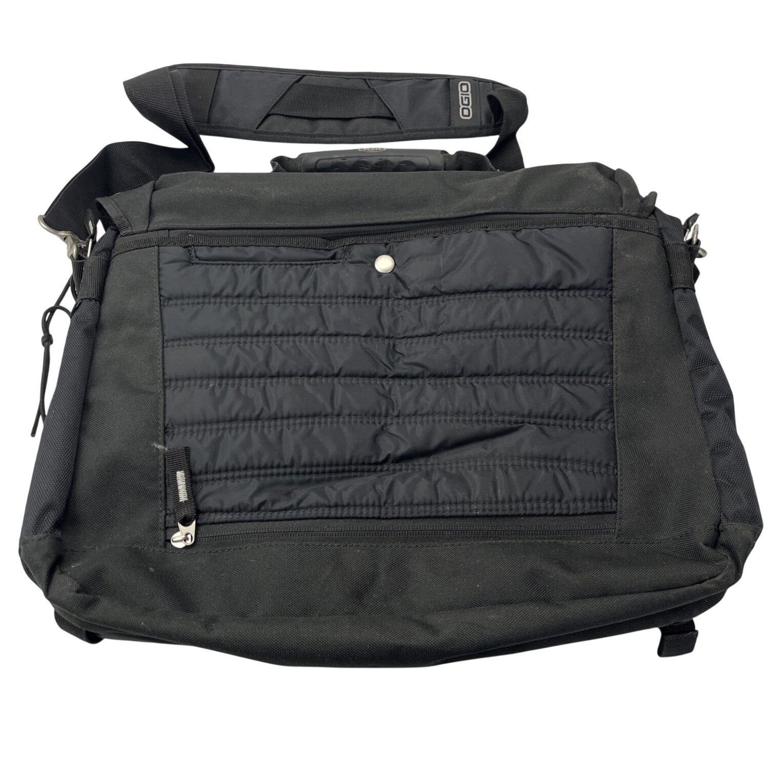 OGIO Native Messenger Bag Mens OS Black Excellent Urban Commuter Laptop Bag