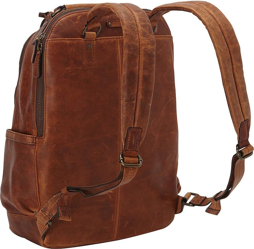 FRYE Logan Backpack Backpack Cognac Antique Pull Up One Size, New
