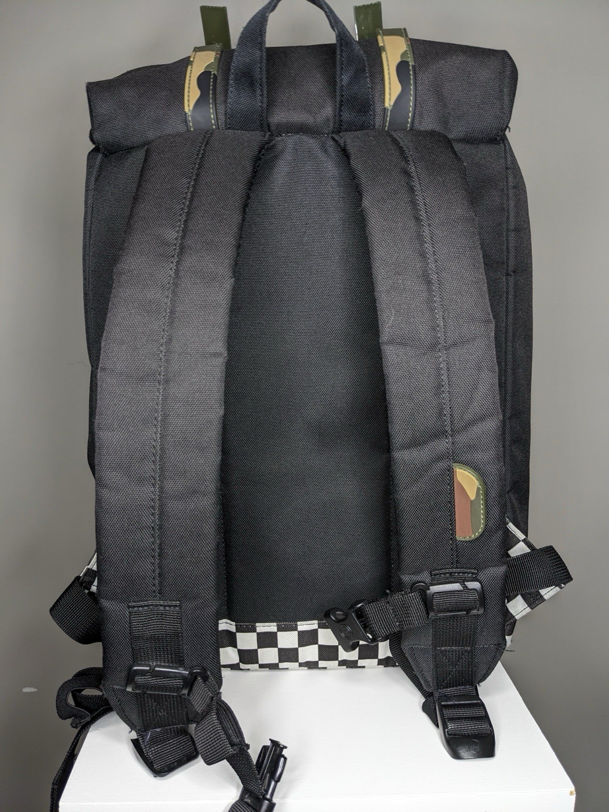 Herschel Supply Co Retreat Backpack Camo Checkered Strap Bag Standard 23.0L 18″