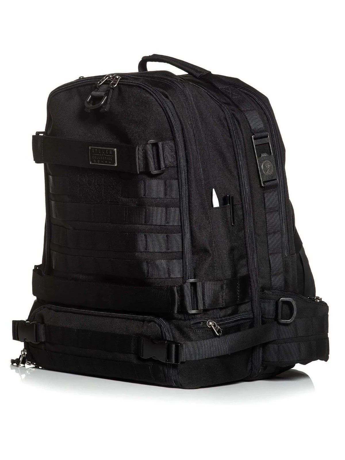 Sullen Blaq Paq Tactical Backpack Tattoo Storage Travel Carrier Skull Art Logo