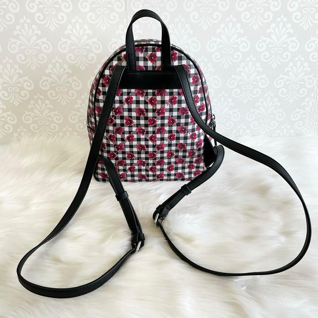 Guess Rucks Gingham Check Floral Pattern