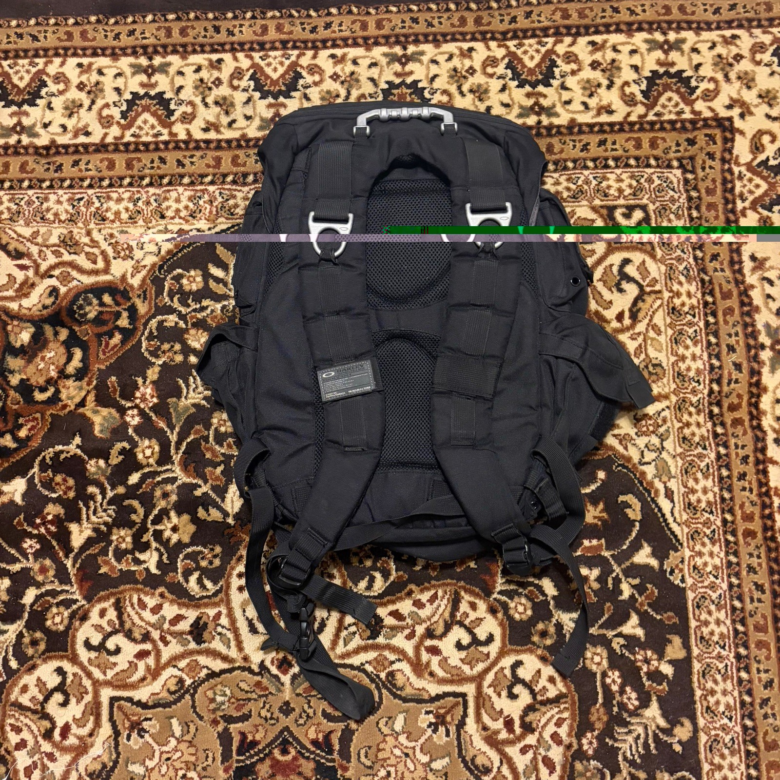 Rare Oakley AP Mechanism Backpack Black Tactical Hiking Pack Travel Bag