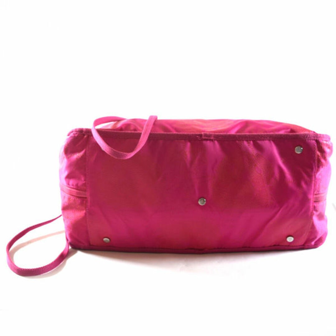 Vivienne Westwood Men’s Yasmin handbag Boston bag pink nylon canvas 36×28×17cm