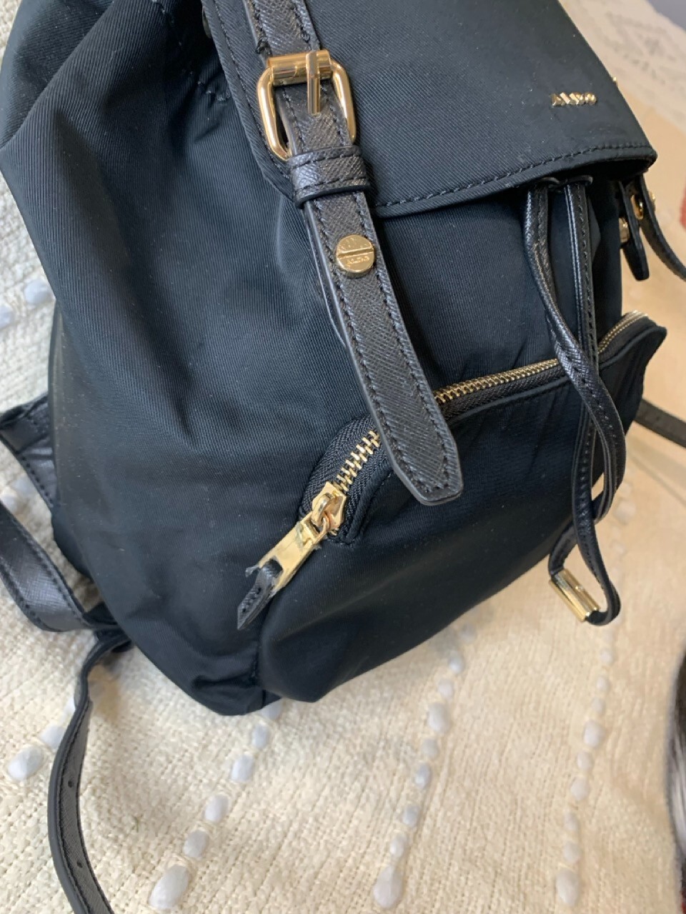 Aldo Rella Black Backpack – Stylish & Spacious Everyday Bag