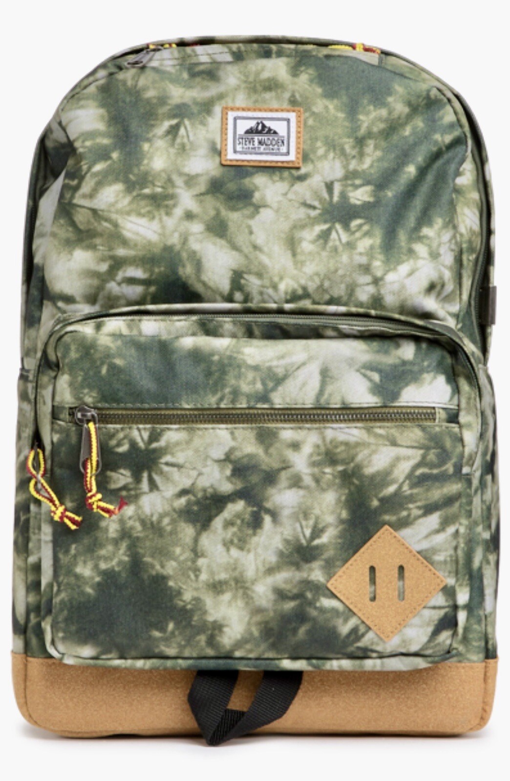 STEVE MADDEN Solid Classic Sport Dome Backpack, Olive Green/Multi, NWT