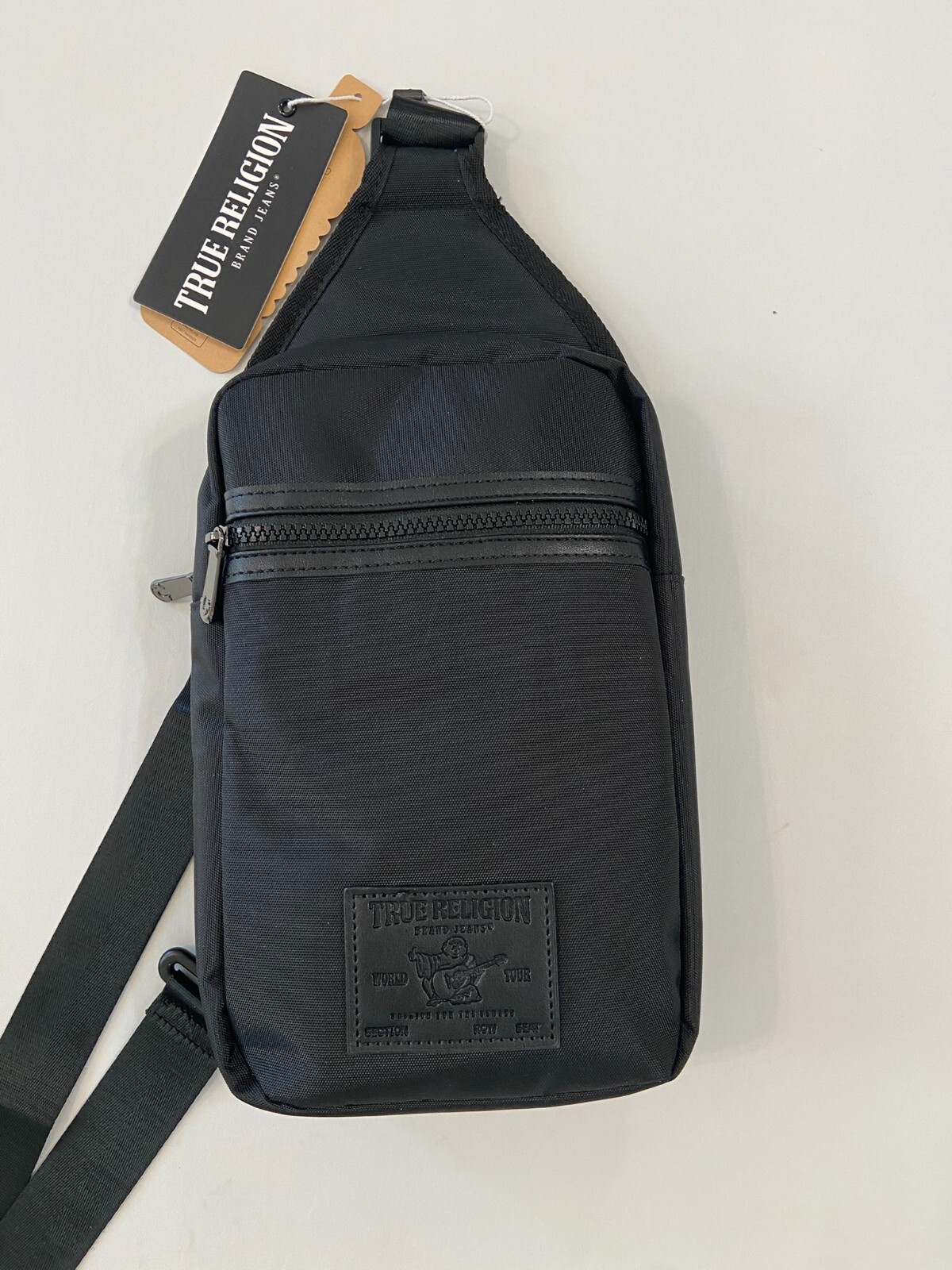 True Religion Buddha Patch Unisex Black YETA 2.0 Crossbody Bag Black $50
