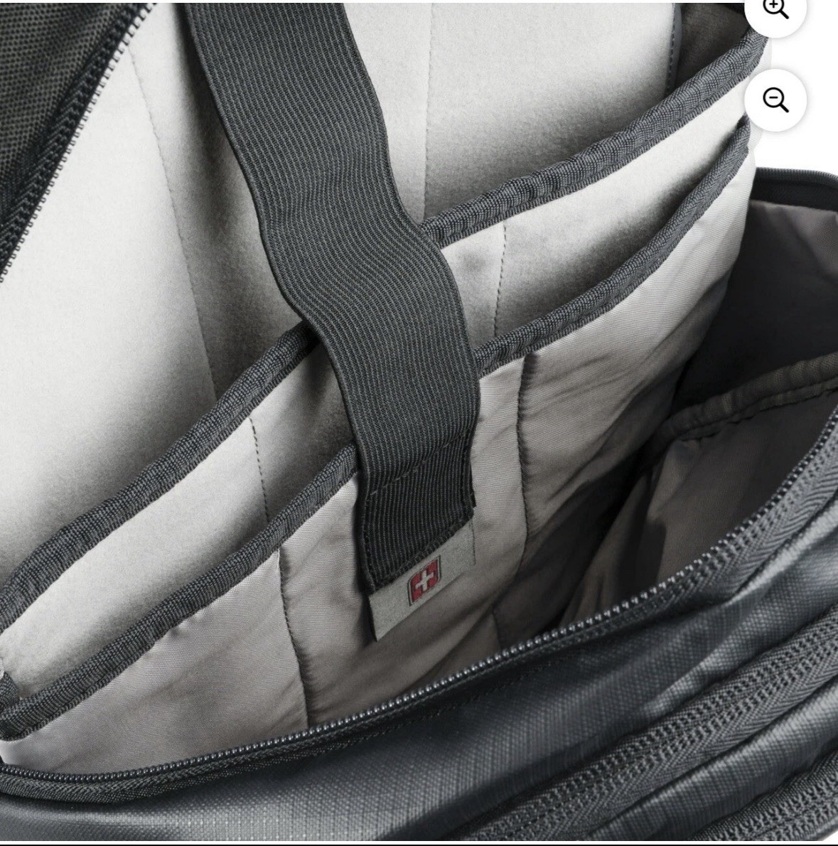 Swiss Tech Unisex 20 Liter Compressor Backpack Black Ripstop Polyester