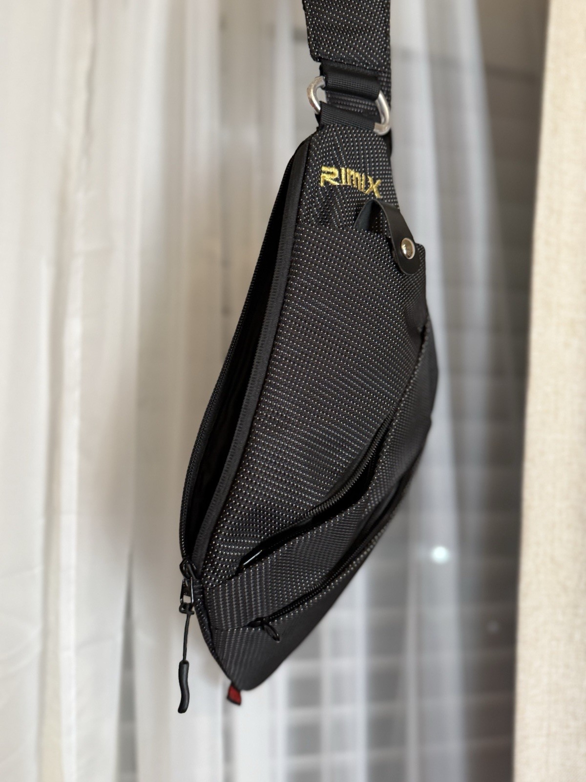 Durable Anti-Thief Sling Tactical Bag w/ Adjustable Straps Secret Pockets