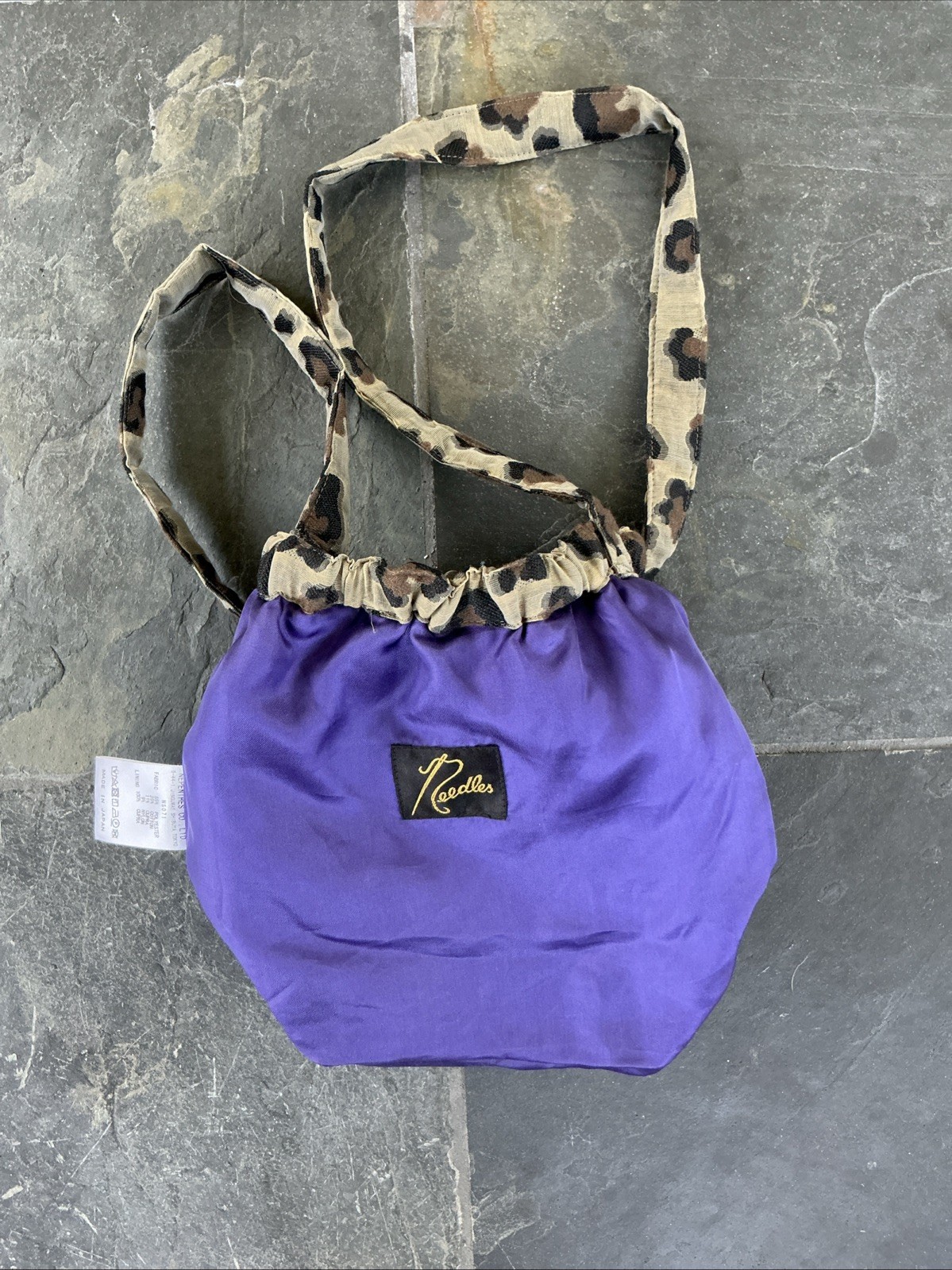 Needles Nepenthes Leopard Cheetah Sling Shoulder Crossbody Bag Small Japan Print