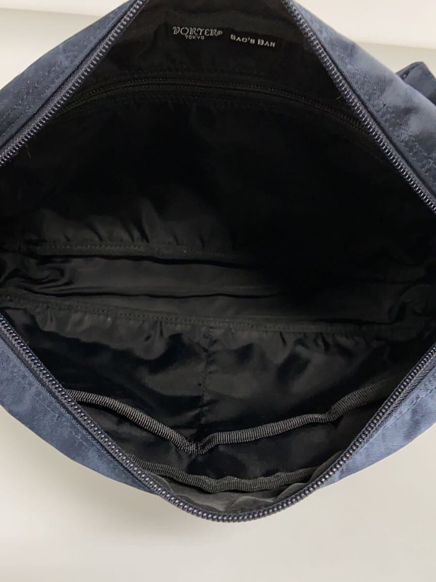 Authentic PORTER Storm Shoulder Bag Navy Nylon 6.5cm Width Crossbody Bag
