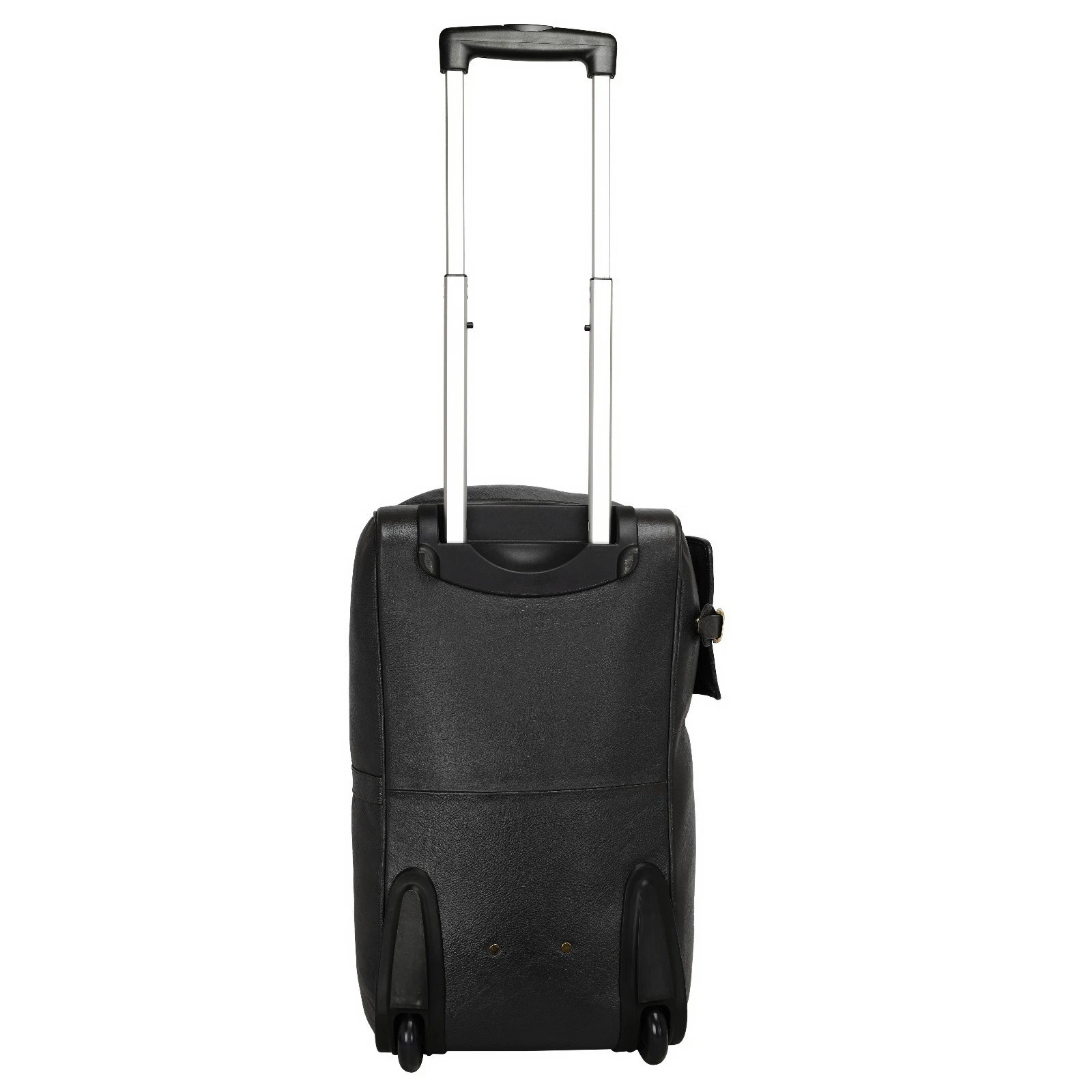 Real Leather Duffel Trolley Bag 37L Rolling Weekender for Holiday Vacation