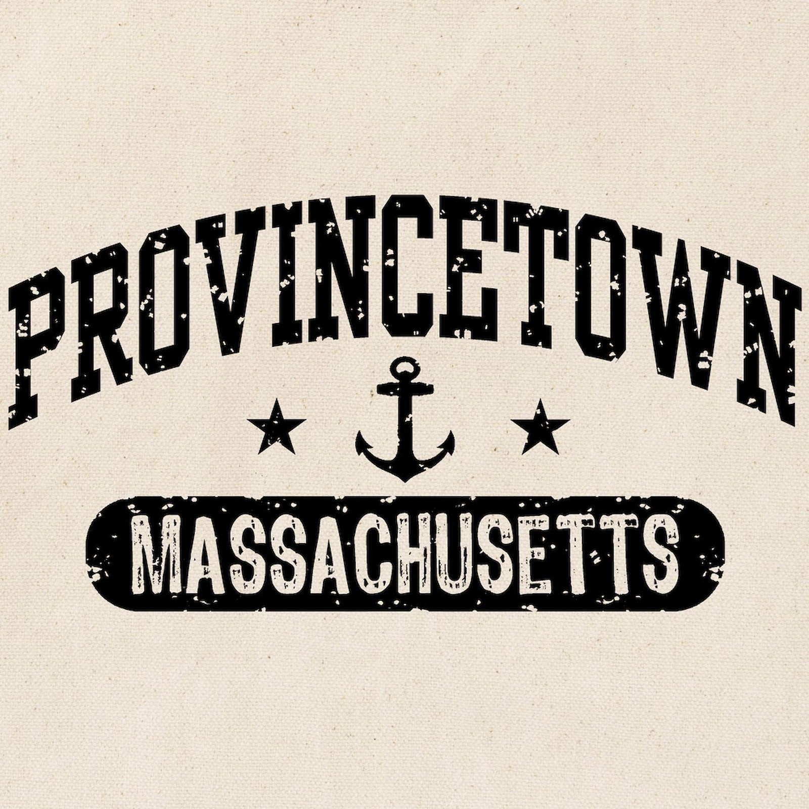 CafePress Provincetown Natural Canvas Tote Bag, Cloth Shopping Bag (567748912)