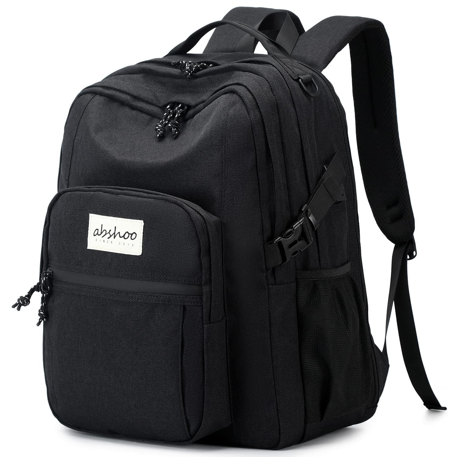 Laptop Travel Backpack USB Charging Port College School Bookbag Black