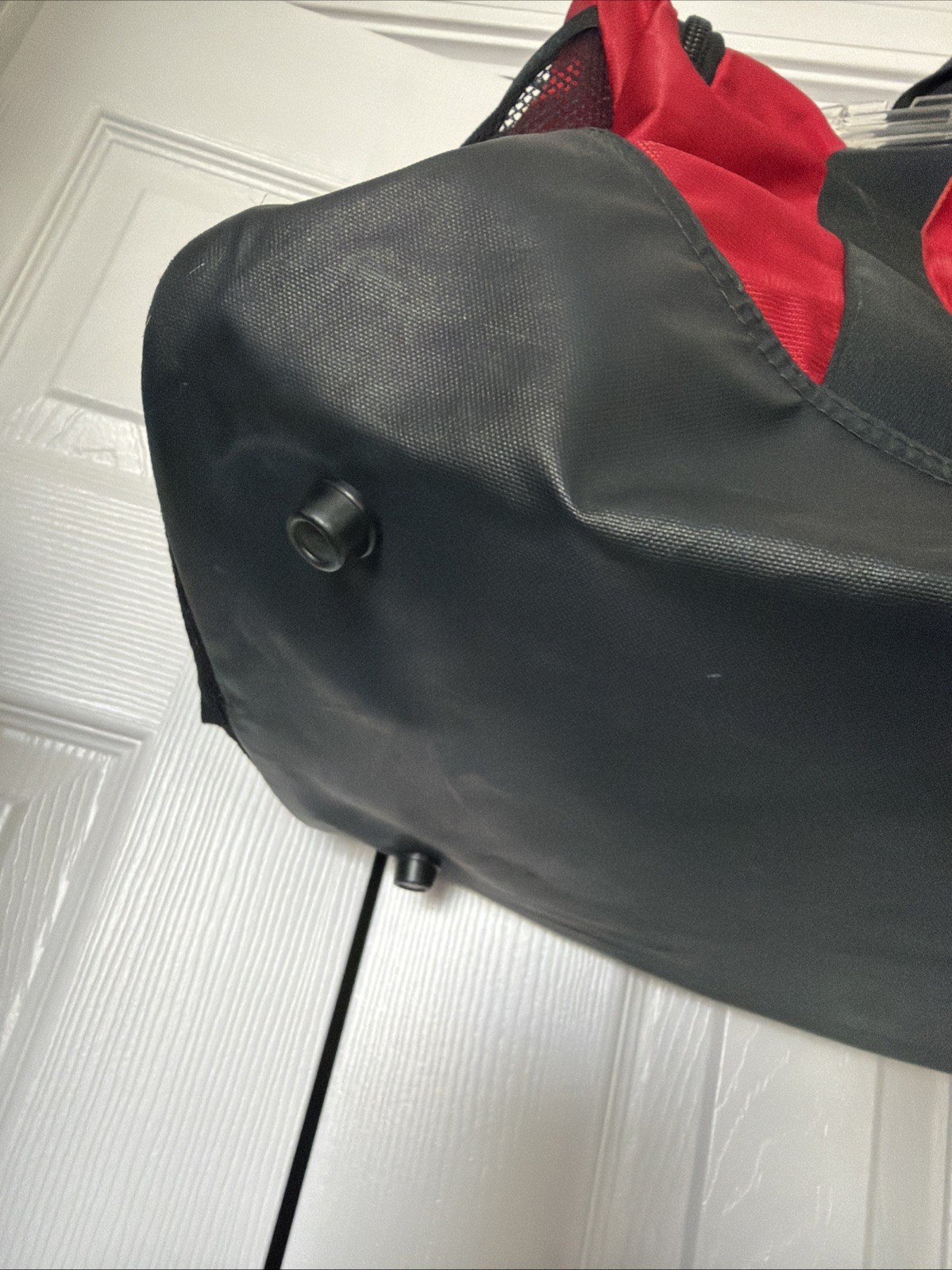 Nike Large Duffle Bag Red With Black No Shoulder Strap