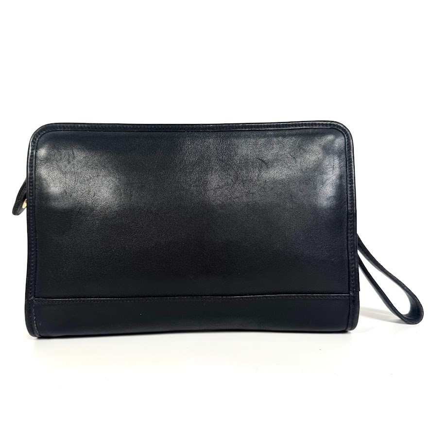 Authentic Vintage COACH Clutch Bag Man M-9833 Black