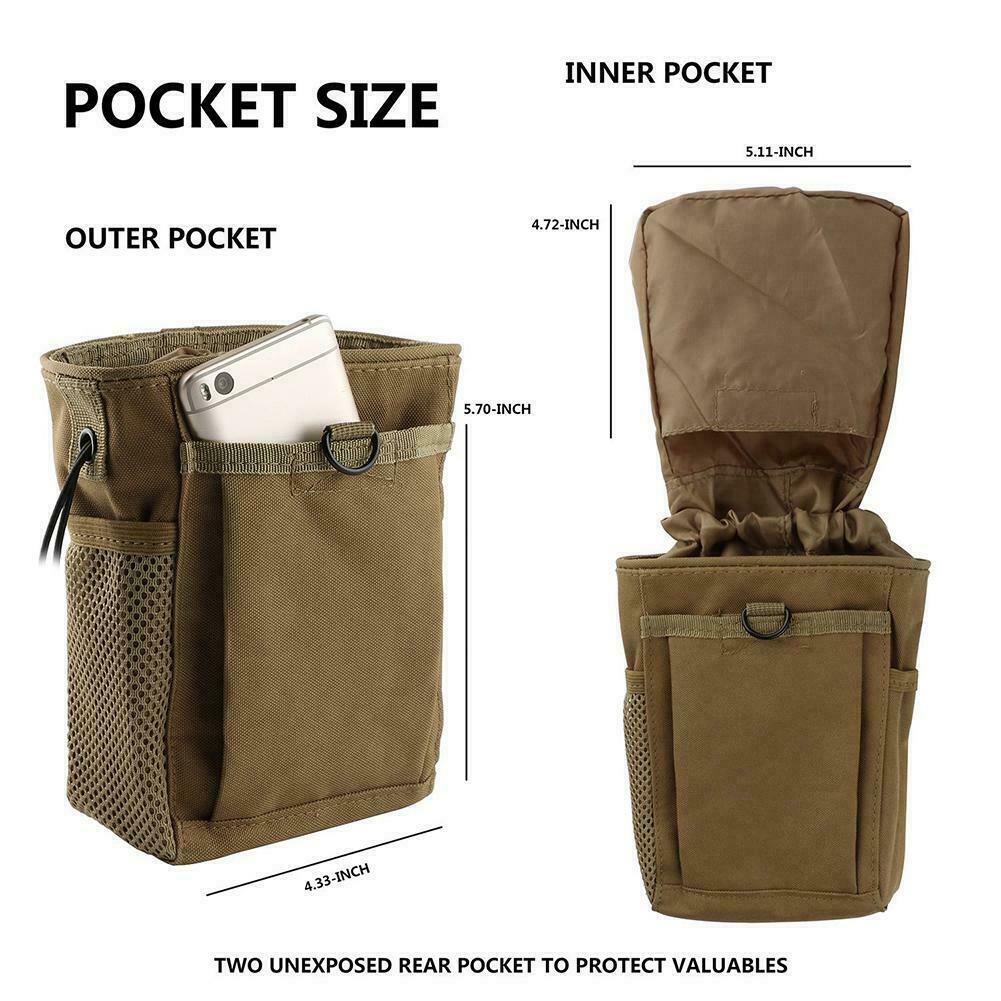 Military Tactical Molle Ammo Bag Tool Belt Pouches Hiking Hunting Shooting Bag