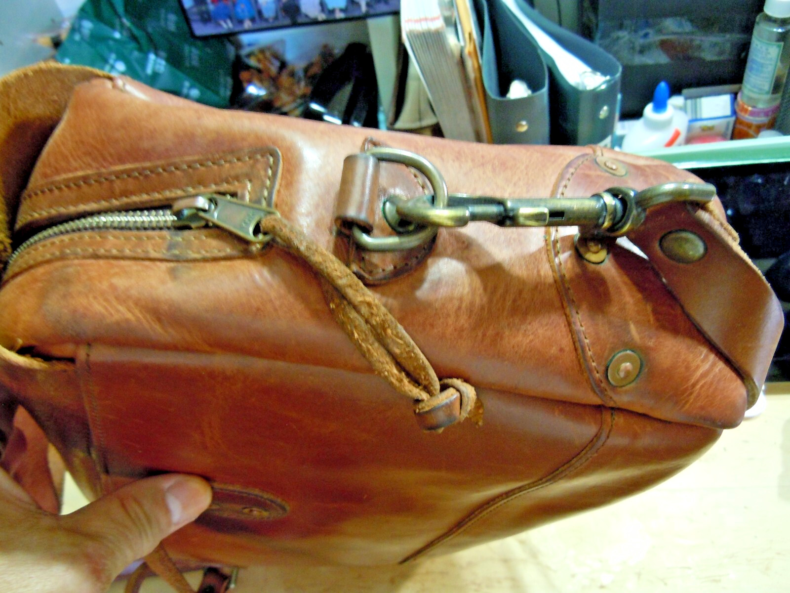 VTG Auth Whipping Post WP Standard Bison Concealed Carry Briefcase USA #2