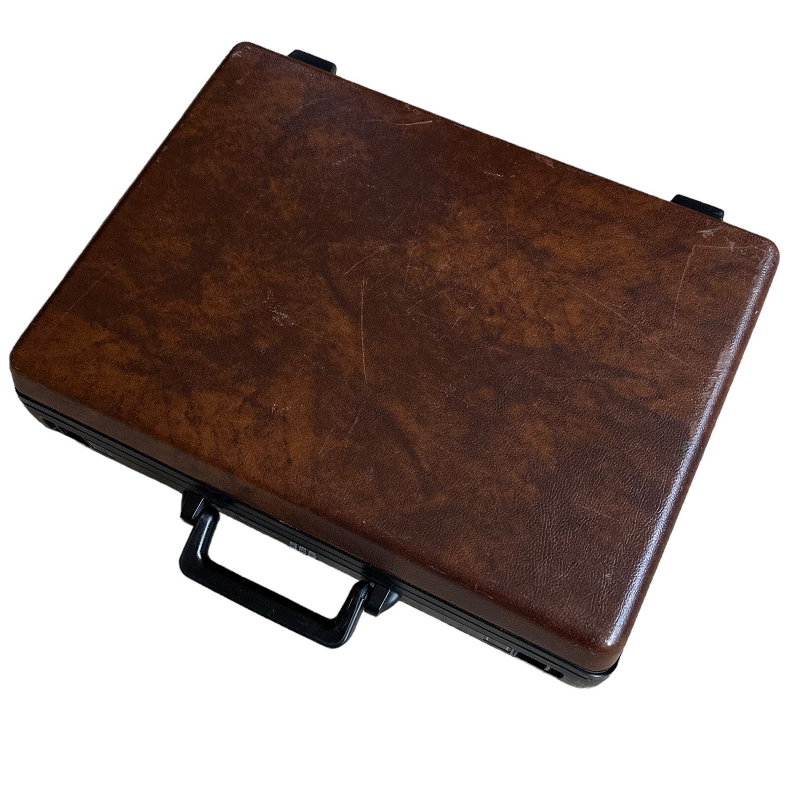Vintage Samsonite Omega GL Brown Hard Shell Briefcase Combo Lock Attaché Case