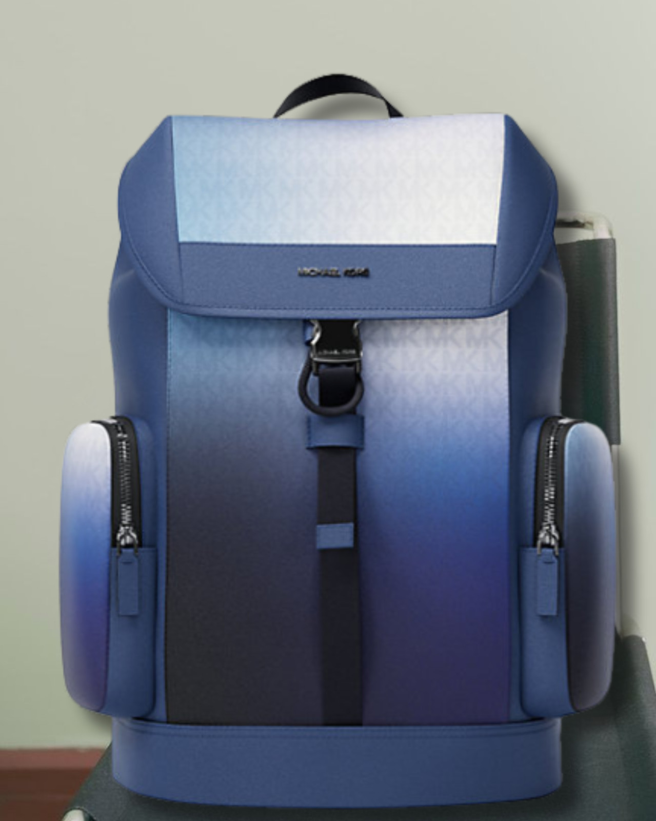 Michael Kors Medium Cooper Men Travel Laptop Backpack Ombré City Logo Variation